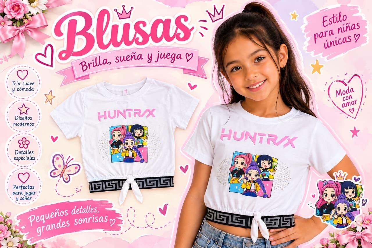 Blusa Piel Durazno Huntrix