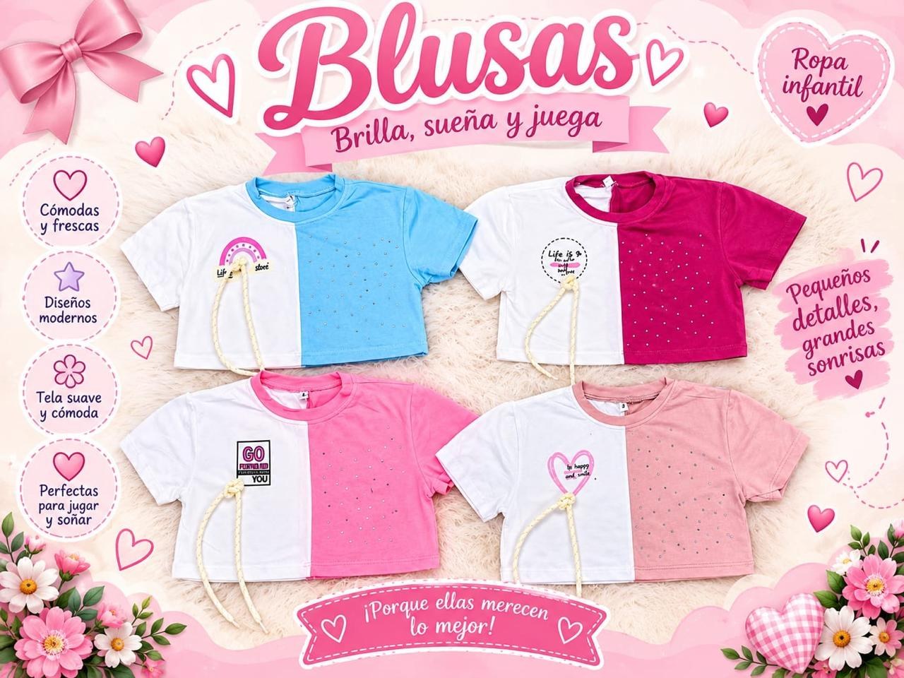 Blusa Piel Durazno Detalles Tiernos Surtidos